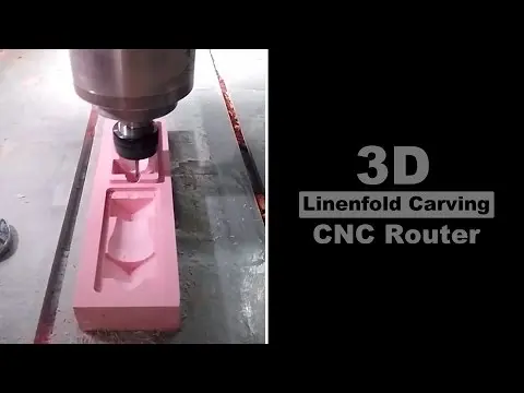 3D Linenfold Carving CNC Router Machine for Woodworking