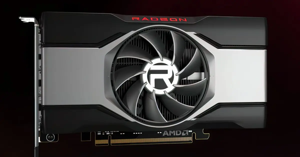 An AMD Radeon GPU.