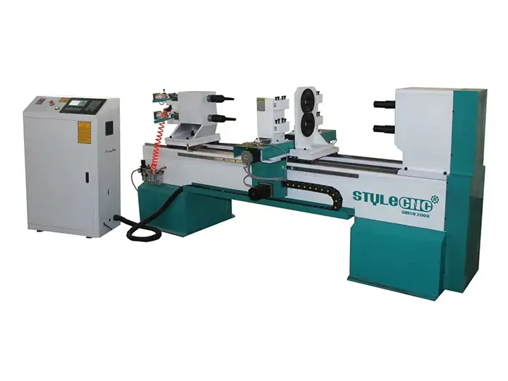 CNC wood turning lathe machine